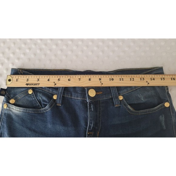 Rock & Republic Jeans‎ Womens 10 Mid Rise Berlin Straight Rinse Wash Blue Denim - Picture 10 of 15